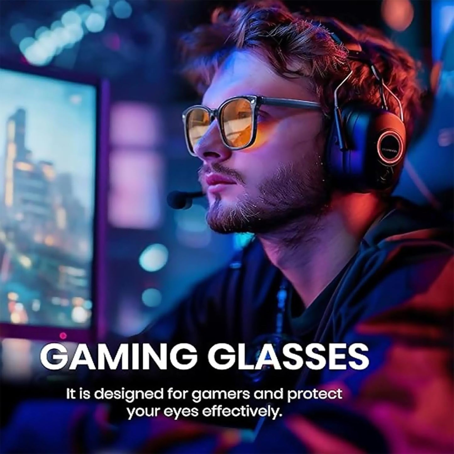 Gafas Bloqueo Luz Azul, Gafas Para Juegos, Blue Light Blocking Glasses Alivio De La Fatiga Ocular, Para Pantalla Ordenador, Gaming, Smartphone, TV, Para Hombre Y Mujer