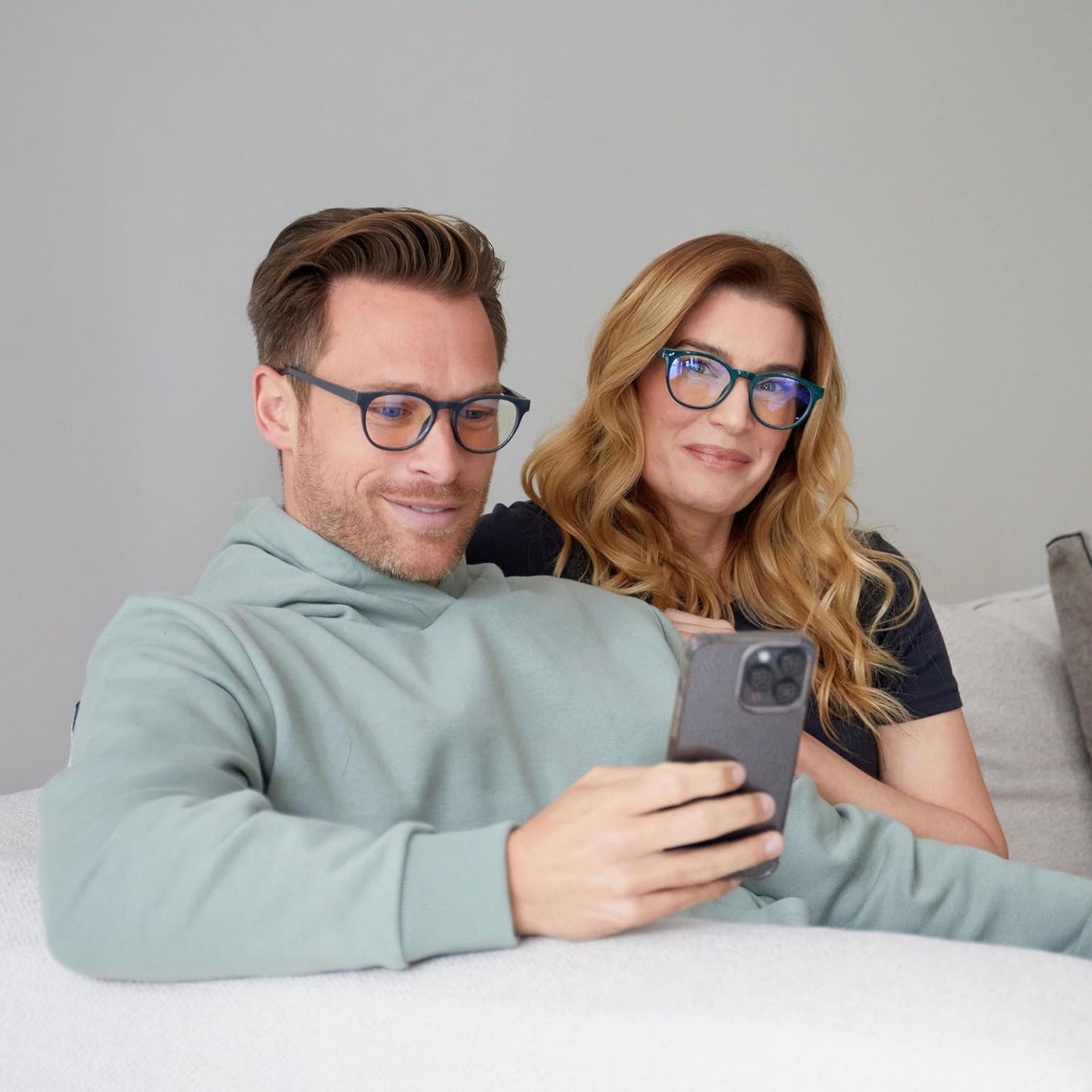 OPULIZE Blu Gafas De Lectura Con Bloqueo De Luz Azul Montura Redonda Bisagras De Muelle Mejoran El Sueño Ordenador Gaming Antirreflejante Hombre Mujer B5