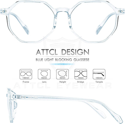 ATTCL Unisex Gafas De Luz Azul Con Armazón TR90 Para Protección Contra Luz Azul, anti Fatiga Por Deslumbramiento