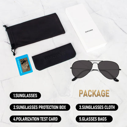 Gafas De Sol Polarizadas De Moda Metálicas Clásico Retro Para Mujeres Y Hombres, Con Protección UV400 Ideal Para Conducir, Pescar, Hacer Senderismo Y Viajar