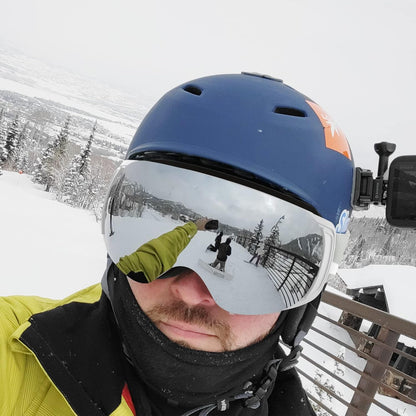 Gafas De Esquí, Gafas Esqui Snowboard Nieve Para Hombre Mujer OTG, Lente Intercambiable Magnética,Anti Niebla Gafas De Esquiar Protección UV Gafas De Ventisca Magnéticos Esférica Lentes