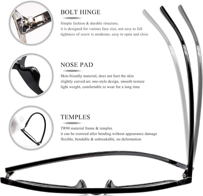 ATTCL Unisex Gafas De Luz Azul Con Armazón TR90 Para Protección Contra Luz Azul, anti Fatiga Por Deslumbramiento